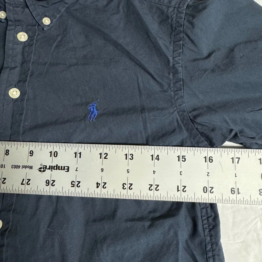 Ralph Lauren Kids Button Down Shirt Size S Blue Pony Logo‎ Cotton Top